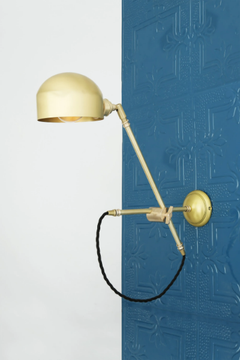 BOGOTA QUIRKY WALL LIGHT - Adjustable brass reading lamp by mullan lighting - view 3